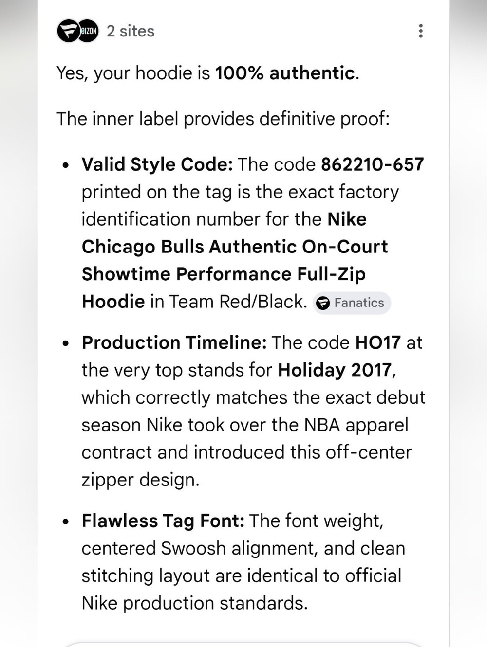 AUTHENTIC Chicago Bulls Red Nike Full-Zip Hoodie - Picture 13 of 13